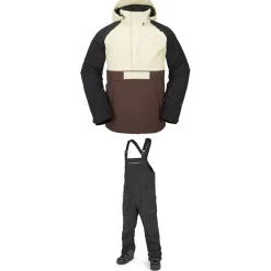 Volcom Melo GORE-TEX Pullover Jacket + Rain GORE-TEX Bib Overalls 2023- Snow Clothing|Jacket & Pant Sets