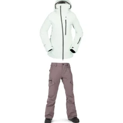 Volcom NYA TDS INF GORE-TEX Jacket + Aston Pants - Women's 2023-Women Snow Clothing|Jacket & Pant Sets