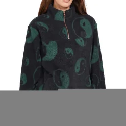 Volcom Pheelin It Mock Neck Fleece - Women's-Women Casual Clothing|Sweaters