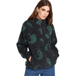 Volcom Pheelin It Mock Neck Fleece - Women's-Women Casual Clothing|Sweaters