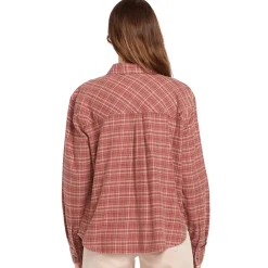 Volcom Plaid To Meet U 2 Long-Sleeve Shirt - Women's-Women Casual Clothing|Tops & Shirts