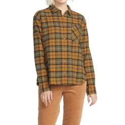 Volcom Plaid To Meet U Long-Sleeve Shirt - Women's-Women Casual Clothing|Tops & Shirts