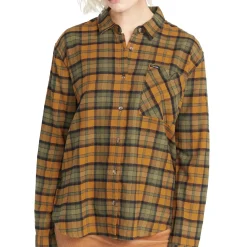 Volcom Plaid To Meet U Long-Sleeve Shirt - Women's-Women Casual Clothing|Tops & Shirts