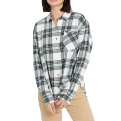 Volcom Plaid To Meet U Long-Sleeve Shirt - Women's-Women Casual Clothing|Tops & Shirts