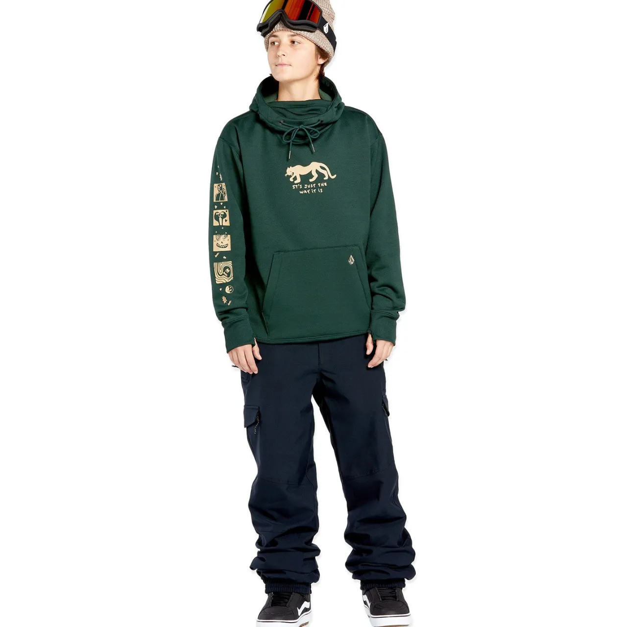 Volcom Riding Hydro Pullover Fleece - Women's-Women Snow Clothing|Mid Layers