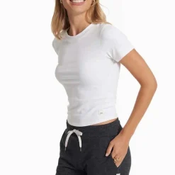 Vuori Short-Sleeve Pose Fitted T-Shirt - Women's-Women Active Clothing|Casual Clothing