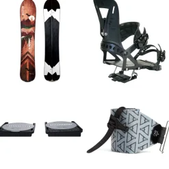 Weston Backwoods Splitboard + Spark R&D Surge ST Splitboard Bindings + Canted Pucks + evo x Pomoca Pro Glide Splitboard Skins 2025- Splitboard Packages|Backcountry Snowboarding