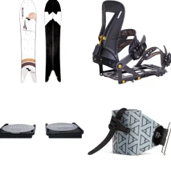 Weston Japow Splitboard + Spark R&D Arc ST Pro Splitboard Bindings + Canted Pucks + evo x Pomoca Pro Glide Splitboard Skins 2025- Splitboard Packages|Backcountry Snowboarding