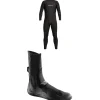XCEL 5/4 Axis Back Zip Wetsuit + 5mm Axis Round Toe Wetsuit Boots- Wetsuit Kits