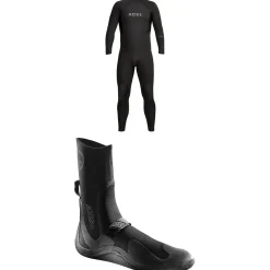 XCEL 4/3 Axis Back Zip Wetsuit + 3mm Axis Round Toe Wetsuit Boots- Wetsuit Kits