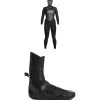 XCEL 5/4 Infiniti Hooded Wetsuit - Women's + 5mm Infiniti Round Toe Wetsuit Boots- Wetsuit Kits