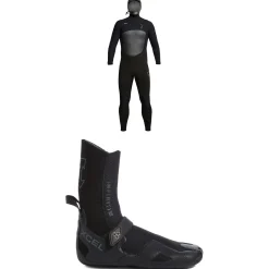 XCEL 5/4 Infiniti Hooded Wetsuit + 5mm Infiniti Round Toe Wetsuit Boots- Wetsuit Kits