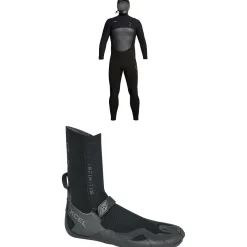 XCEL 5/4 Infiniti Hooded Wetsuit + 5mm Infiniti Split Toe Wetsuit Boots- Wetsuit Kits