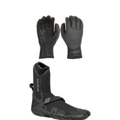XCEL 3mm Drylock Texture Skin 5-Finger Wetsuit Gloves + 3mm Drylock Split Toe Wetsuit Boots- Wetsuit Kits