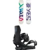 Yes. Basic Snowboard + Rebel Snowboard Bindings - Women's 2025- Snowboards With Bindings|Snowboard Packages