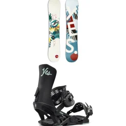 Yes. Hello Snowboard + Conda Snowboard Bindings - Women's 2025- Snowboards With Bindings|Snowboard Packages