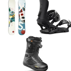 Yes. Hello Snowboard + Vetta Snowboard Bindings + thirtytwo STW Double Boa Snowboard Boots - Women's 2025- Snowboards, Bindings & Boots|Snowboard Packages