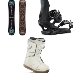 Yes. Menace Snowboard + Rebel Snowboard Bindings + thirtytwo Lashed Double Boa Snowboard Boots - Women's 2025- Snowboards, Bindings & Boots|Snowboard Packages